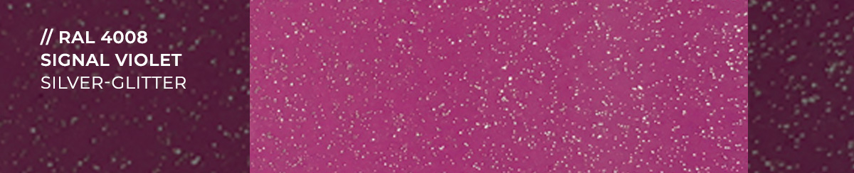singnalviolett silber glitter gb